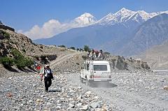 105 Road From Jomsom To Kagbeni With Dhaulagiri